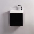 Armario de lavado de mano - Negro - Oscuro - 38x14 cm - Minimalista