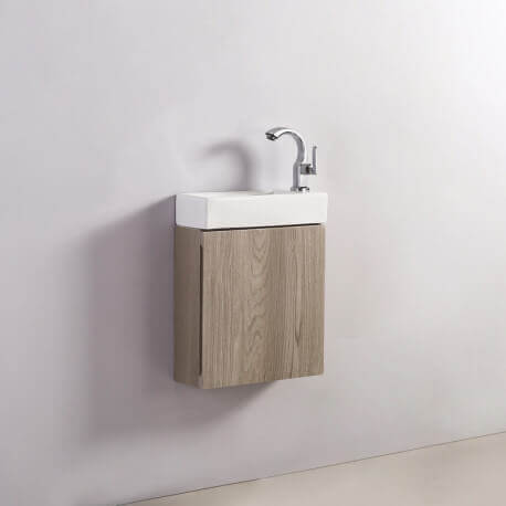 Hand wash cabinet - Oak Grey - Scandinavian - 38x14 cm - Minimalist