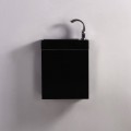 Handwaschschrank - Schwarz - Dunkel - 38x14 cm - Minimalist