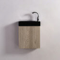 Armario de lavado de mano - Roble gris - Escandinavo - 38x14 cm - Minimalista