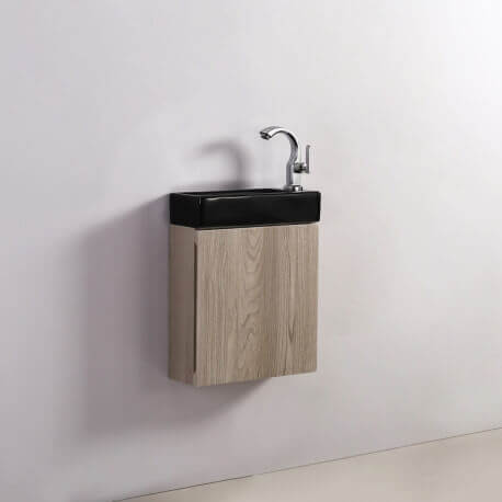 Hand wash cabinet - Oak Grey - Scandinavian - 38x14 cm - Minimalist