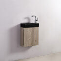 Hand wash cabinet - Oak Grey - Scandinavian - 38x14 cm - Minimalist