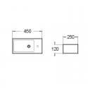 Mano de lavado rectangular Right Studio