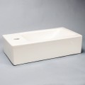 Links rechteckig Handwaschanlage - Keramik - 46x26 cm - Studio