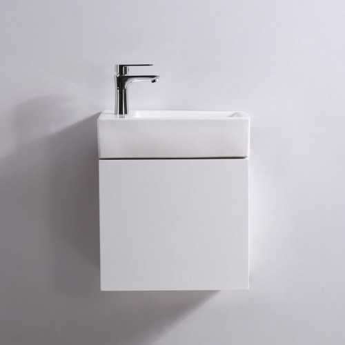 Links rechteckig Handwaschanlage - Keramik - 46x26 cm - Studio