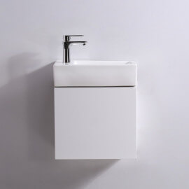 Left Rectangular Hand Wash - Ceramic - 46x26 cm - Studio