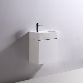 Left Rectangular Hand Wash - Ceramic - 46x26 cm - Studio 2