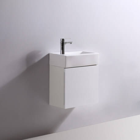 Left Rectangular Hand Wash - Ceramic - 46x26 cm - Studio