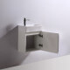 Lave main rectangulaire Gauche - Céramique - 46x26 cm - Studio