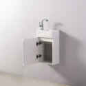 Meuble Lave main - Blanc - City - 30x18 cm - Essento