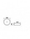 Rotondo Poser Vasque - Ceramica Nera e Bianca - 49 cm - Stile