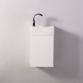 Hand wash cabinet - White - City - 30x18 cm - Essento