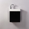 Armario de lavado de mano - Negro - Oscuro - 38x14 cm - Minimalista