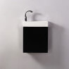 Armario de lavado de mano - Negro - Oscuro - 38x14 cm - Minimalista