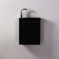 Armario de lavado de mano - Negro - Oscuro - 38x14 cm - Minimalista