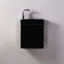 Armario colgante negro 38x13 cm para lavar a mano Minimalist