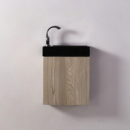 Meuble Lave main - Chêne Gris - Scandinave - 38x14 cm - Minimalist | Rue du Bain