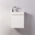 Armadio bianco appeso per Minimalist 38 x13,5 cm lavaggio a mano