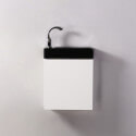 Armadio bianco appeso per Minimalist 38 x13,5 cm lavaggio a mano