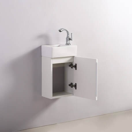 Hand wash cabinet - White - City - 30x18 cm - Essento