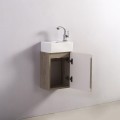 Hand wash cabinet - White and Oak Grey - Scandinavian - 30x18 cm - Essento