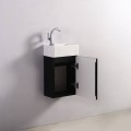 Mobile lavamani - Nero - Scuro - 30x18 cm - Essento