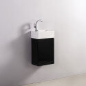 Meuble Lave main - Noir - Dark - 30x18 cm - Essento