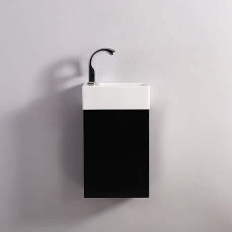 Meuble Lave main - Noir - Dark - 30x18 cm - Essento