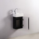 Meuble Lave main - Noir - Dark - 30x18 cm - Essento