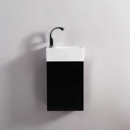 Hand wash cabinet - Black - Dark - 30x18 cm - Essento