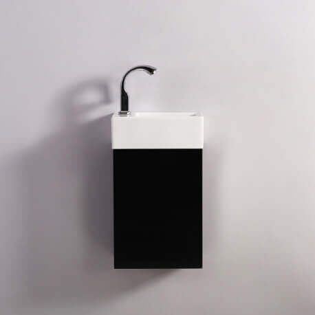 Hand wash cabinet - Black - Dark - 30x18 cm - Essento