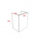 Meuble Lave main - Noir - Dark - 30x18 cm - Essento