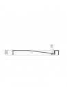 Lavabo suspendu - Solid surface Blanc Mat - 120x50 cm - Feel