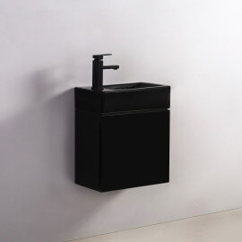 Hand wash cabinet - Black - Dark - 45x24 cm - Studio 2
