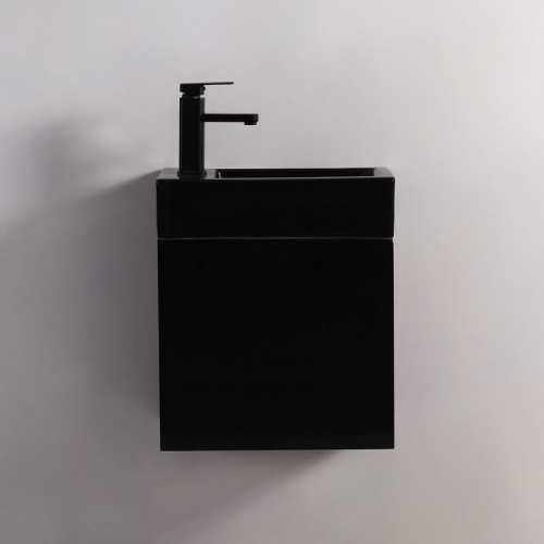 Hand wash cabinet - Black - Dark - 45x24 cm - Studio