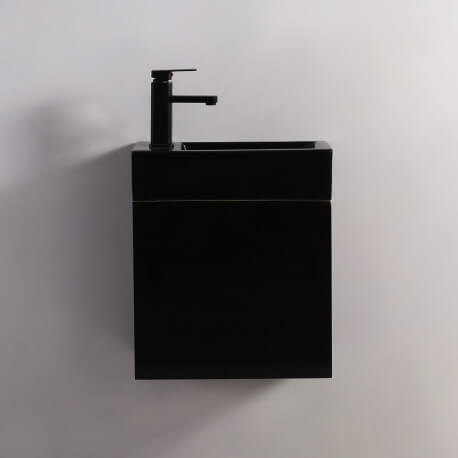 Meuble Lave main - Noir - Dark - 45x24 cm - Studio