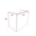 Hand wash cabinet - Black - Dark - 45x24 cm - Studio