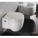 White slaughterer for toilet Suspended Charm