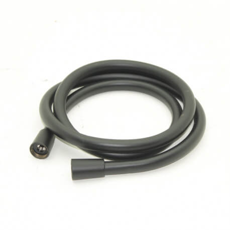 Bath/shower hose black 1.5 m