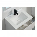White ceramic recessed vase - 61x47 cm - City