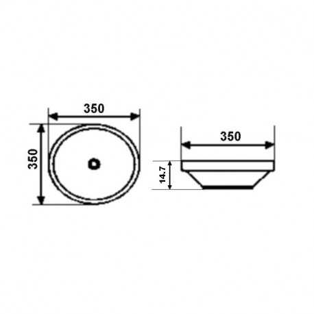Rotondo Poser Vasque - Black Ceramic - 35 cm – Divali