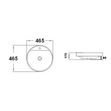 Semi Vasque Encastrable Round Ego