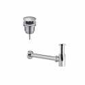 set siphon lavabo totem corto + salto clic clac