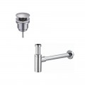 ensemble siphon lavabo totem long + bonde clic clac