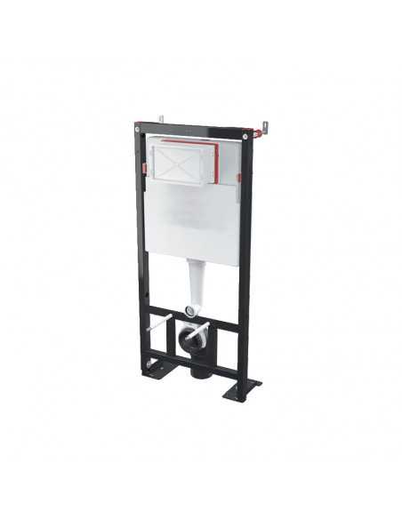 Bati Universal WC holder BF 101 + Control plate Black Mat