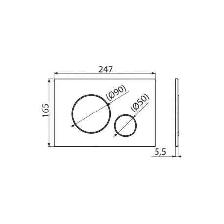 Black circle release plate for BF 101 support...