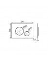 White Circle release plate for BF 101 support frame