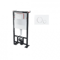 Pack Bati Universal WC Halter BF 101 + White Circle Steuerplatte für BF 101 Chassis