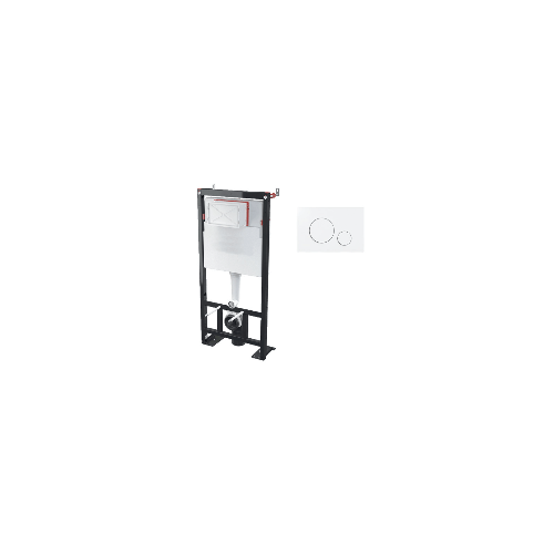 Pack Bati Universal WC Halter BF 101 + White Circle Steuerplatte für BF 101 Chassis