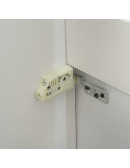 Muebles de baño 4 cajones Fregadero doble blanco - 120x46 cm - Ciudad